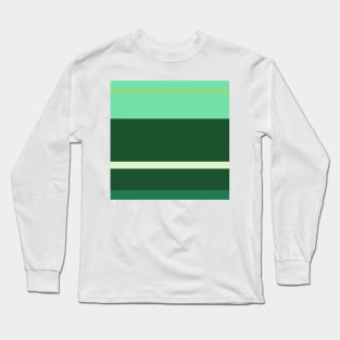 A marvelous combo of Dark Sea Green, Seafoam Blue, Tea Green, Cal Poly Pomona Green and June Bud stripes. Long Sleeve T-Shirt